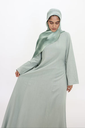 Rynah linen tie-back dress